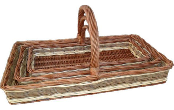 Sommerallee 3-tlg. Korb-Set Hidevale aus Korbgeflecht | Wayfair.de